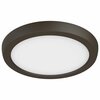 Nuvo Blink Pro 11W 7 in. LED Fixture - CCT Selectable - Round Shape - Bronze Finish - 120V 62/1712